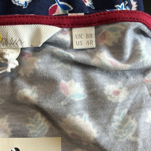 BODEN Navy Flower Press Miriam Tunic Dress Floral Sz 4 NEW - Picture 12 of 14